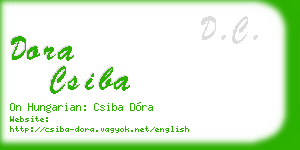 dora csiba business card